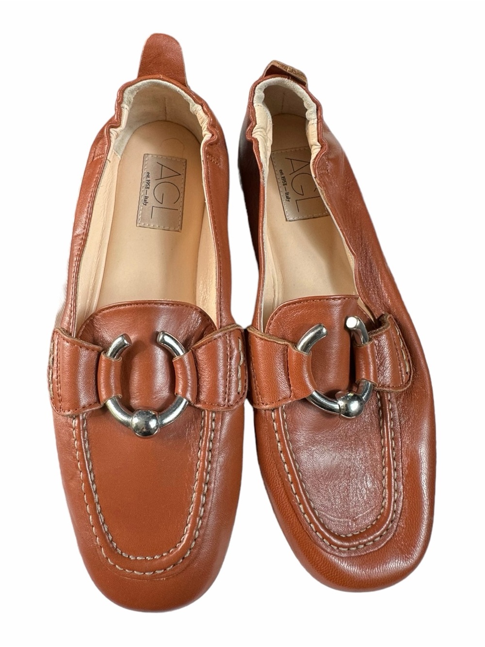 Agl Sheryl Moc Leather Loafer 37